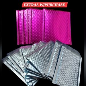 🦋LAST ONE: 15ct. Small/Med Bubble Mailers Mix: 10ct. 4x8 5ct. 6x10